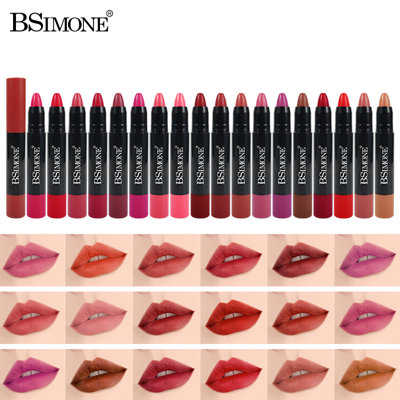 BSIMONE Matte lipstick No transfer waterproof long-lasting hook line smooth velvet lipstick pen OEM ODM