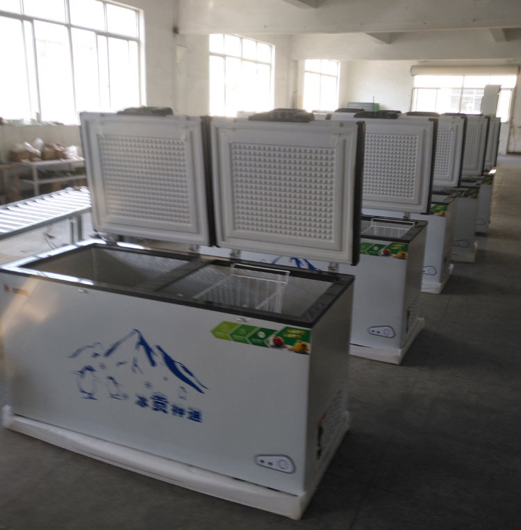 BD/BC-508 DC Solar freezer 12V24V battery chest freezer for Africa deep freezer for Cold chain logistics 48V is available