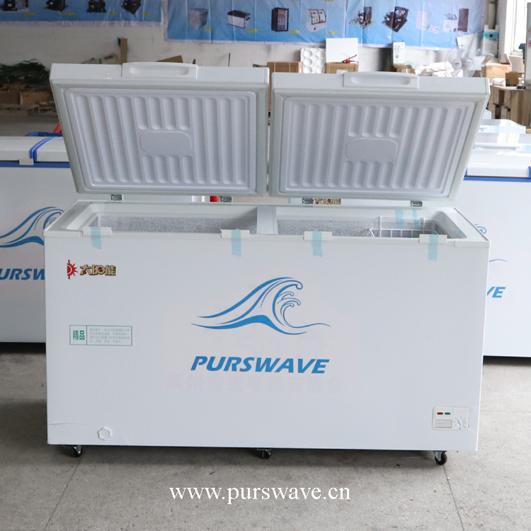 BCD-508 DC Solar freezer 12V24V battery chest freezer for Africa deep freezer for Cold chain logistics 48V is available