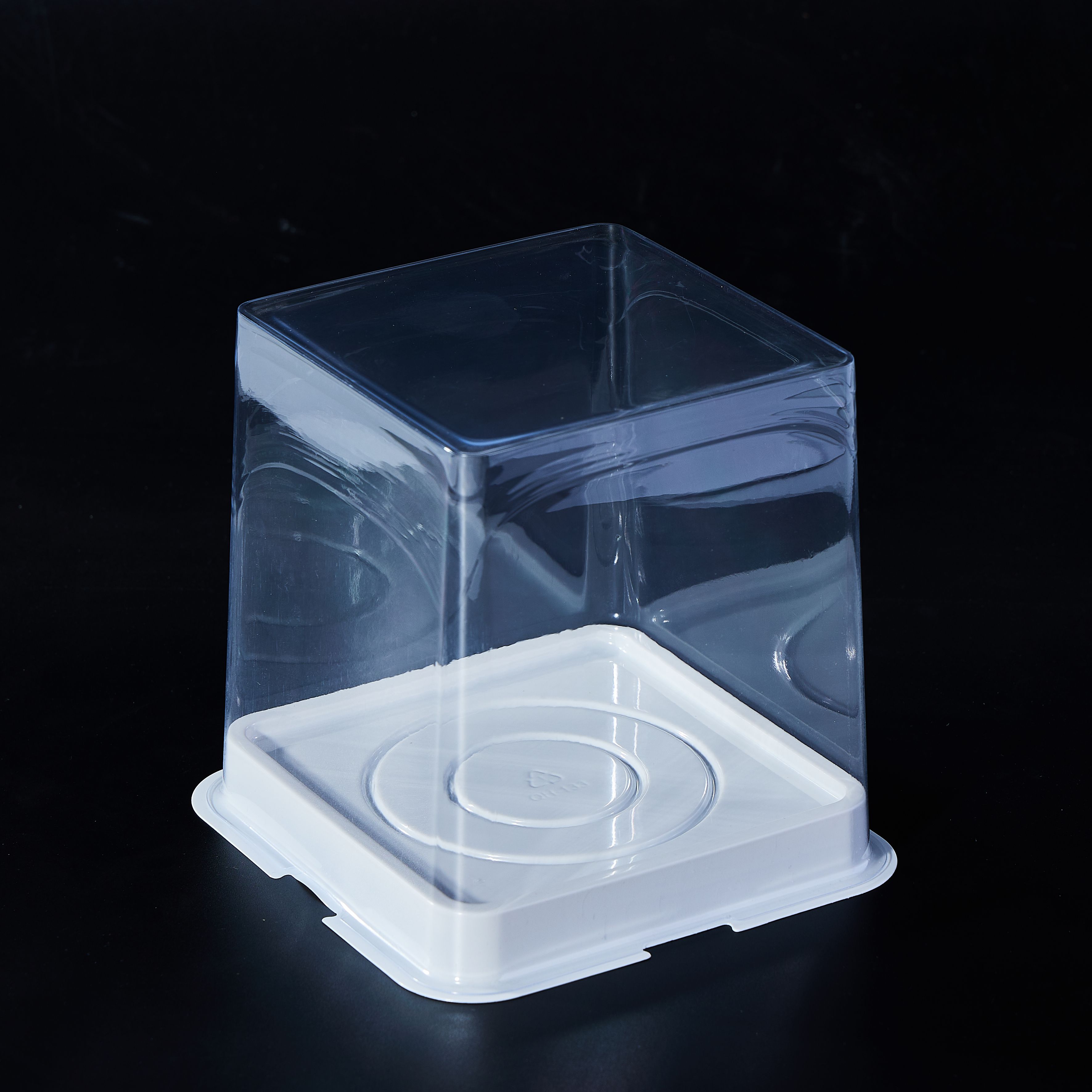 Cake Container with clear Lid Plastic Pastry Box for Cake Shop Bakery Boulangerie