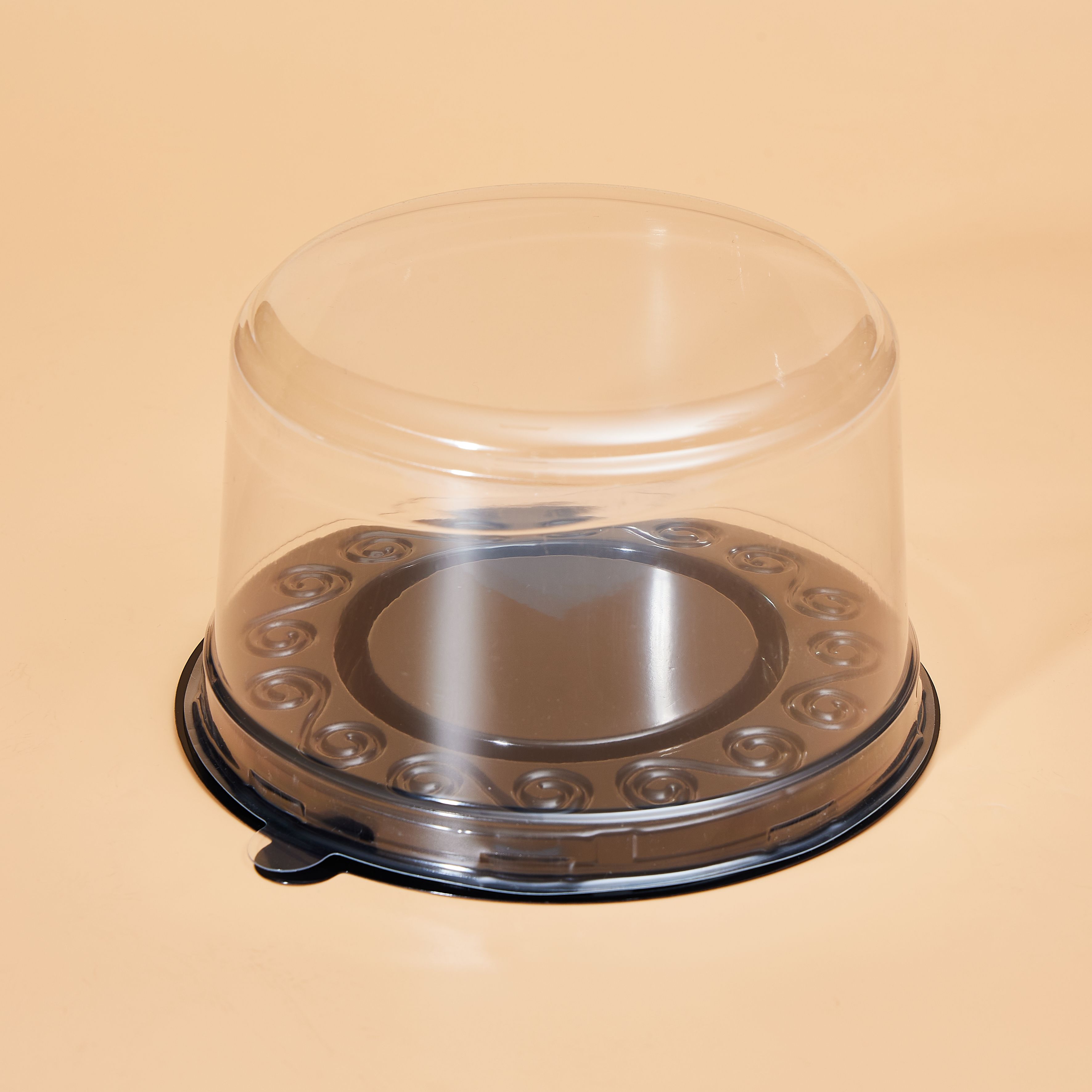 Round Cake Box PET Cake Container with clear Lid for Grocery Store Cake shop Boulangerie Bakery