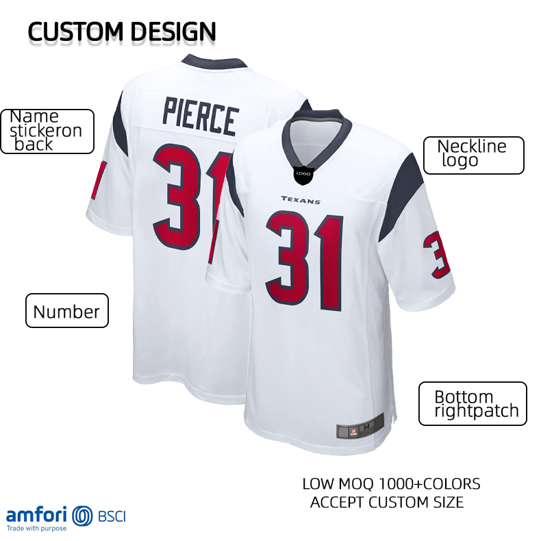 Hot selling oem pants with pads custom jerseys custom logo american football jersey american sports style jerseys