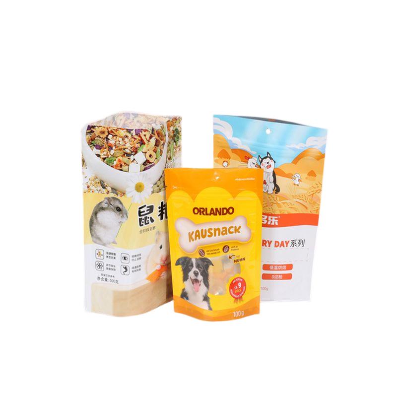 Customized printed food storage pouch with resealable zipper mylar stand up plastic bags