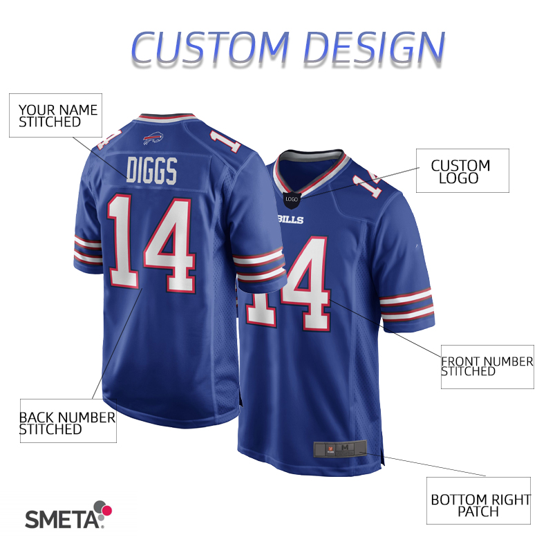 Hot sale oem design rugby jersey 100%polyester american football jersey custom logo breathable mens american football uniform