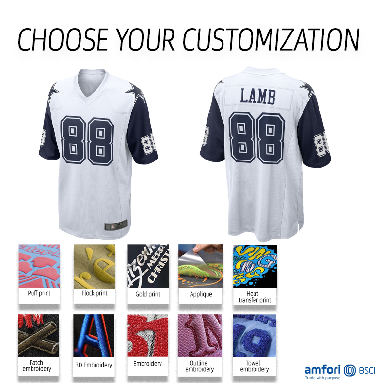 Hot sale custom design rugby jersey 100%polyester custom logo american sports jersey custom american football jerseys for men