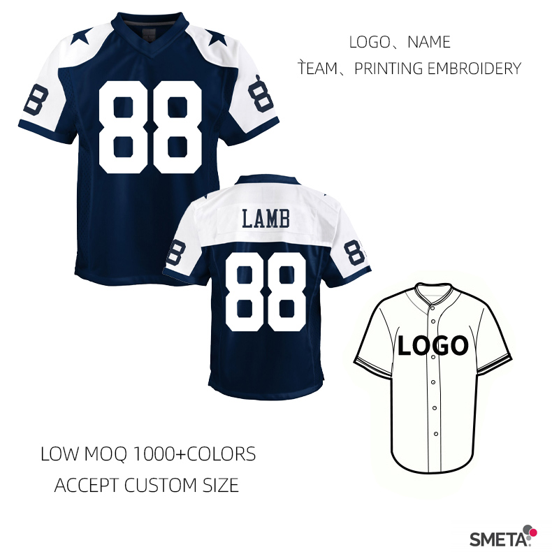 Hot sale custom design rugby jersey 100%polyester custom logo american football wear custom american football jerseys for men