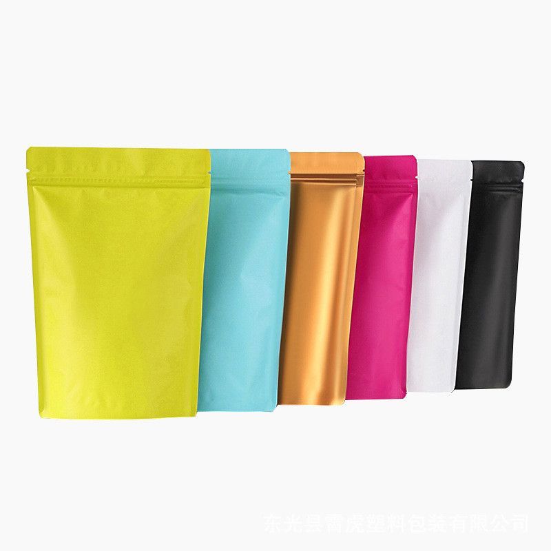 Matte Black Package Stand Up Pouch/Aluminum Foil Packaging Zip Lock Bag/Doypack Mylar Storage Food Bags