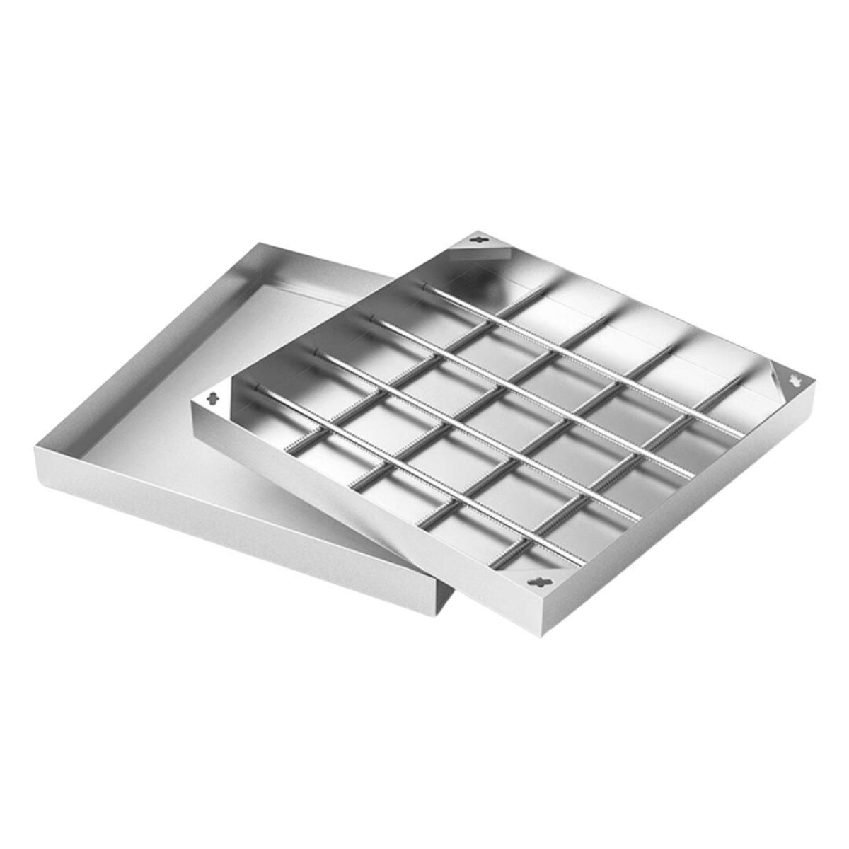 Stainless steel manhole cover custom invisible decoration double manhole cover square