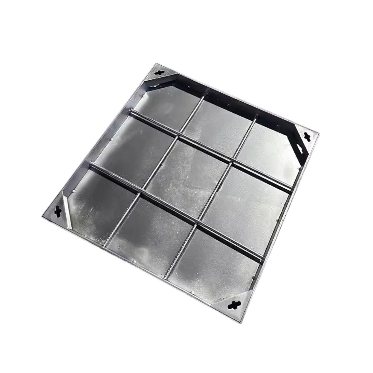 Stainless steel manhole cover custom invisible decoration double manhole cover square