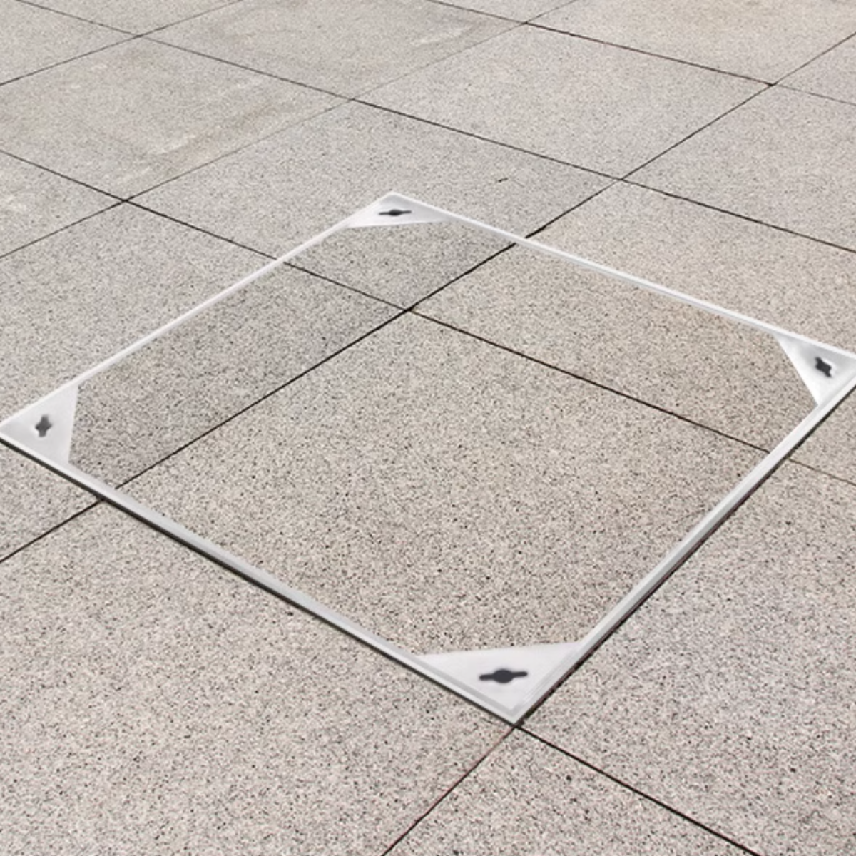 Stainless steel manhole cover custom invisible decoration double manhole cover square