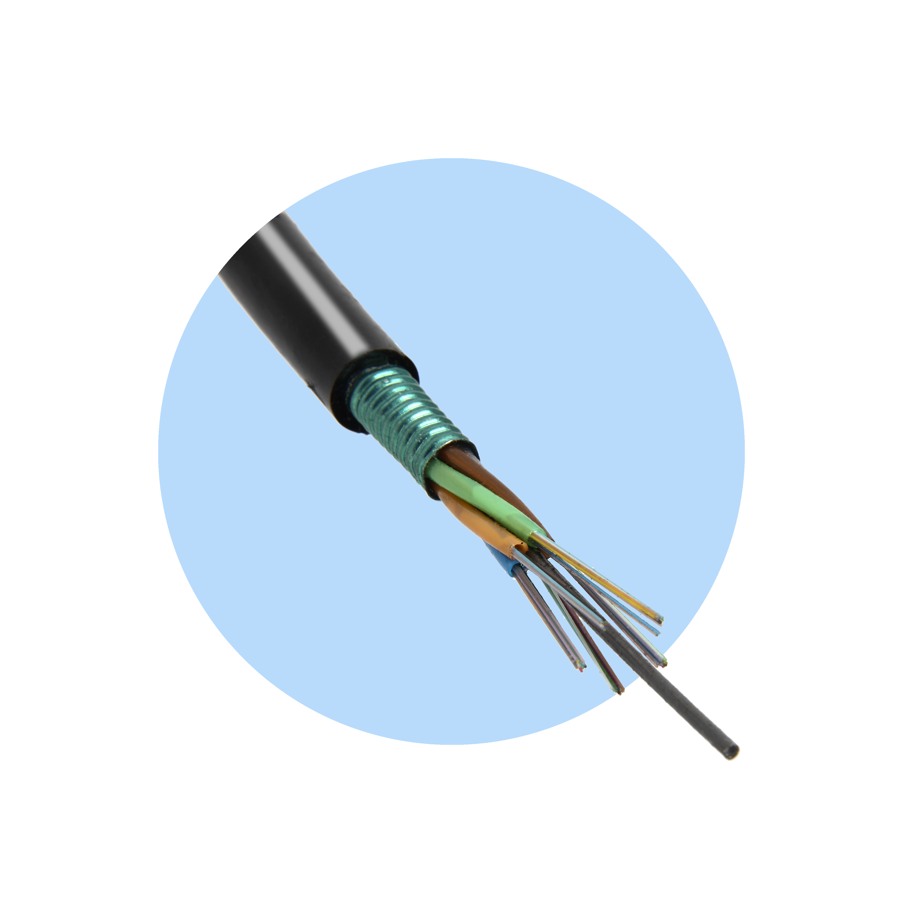 Single Mode Stranded Loose Tube Fiber Optic Cable