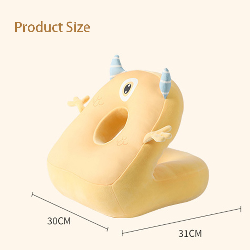 Various Colors Monster Soft Siesta Pillow Breathable Dual-Sided Sleeping Pillow In Office