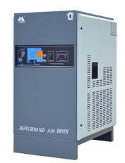 Refrigerated air dryer for air compressor