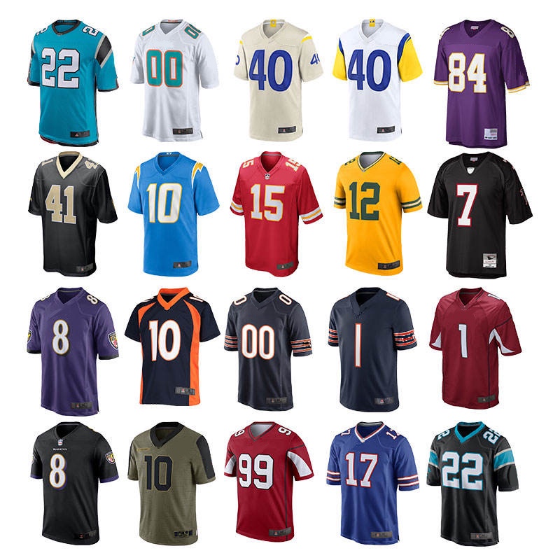 High quality breathable american rugby jersey 100%polyester custom logo american football jersey