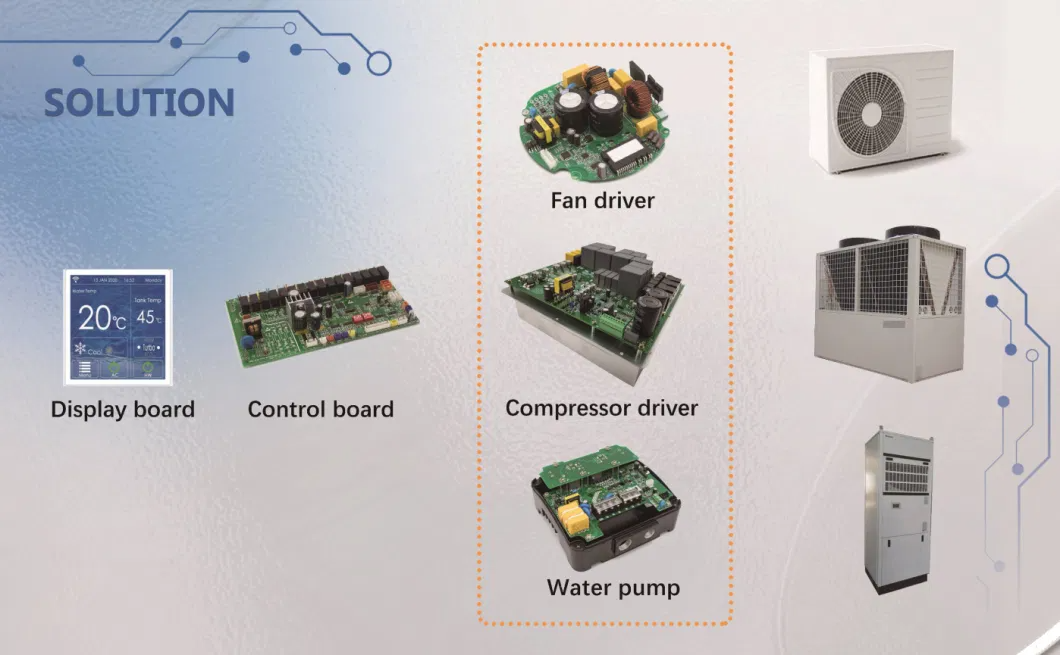 heat pump Full DC inverter EVI R32 Cooling heat pumps split inverter 18kw air Source heat pump