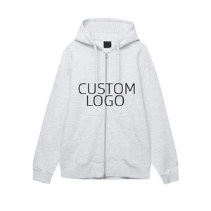 Oem full zip up hoodie breathable tracksuit for men custom logo sweatsuit