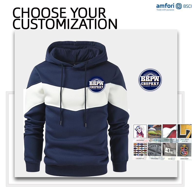 Oem pullover hoodies breathable tracksuits for men custom logo sweatsuit