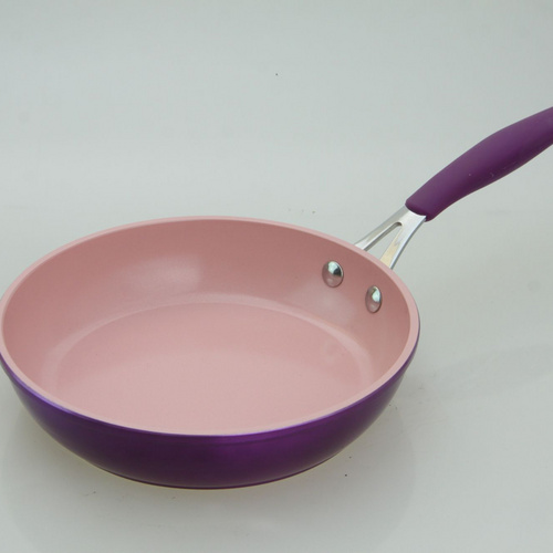 OEM&ODM S/S handle with silincone alu. cookware non-stick frypan