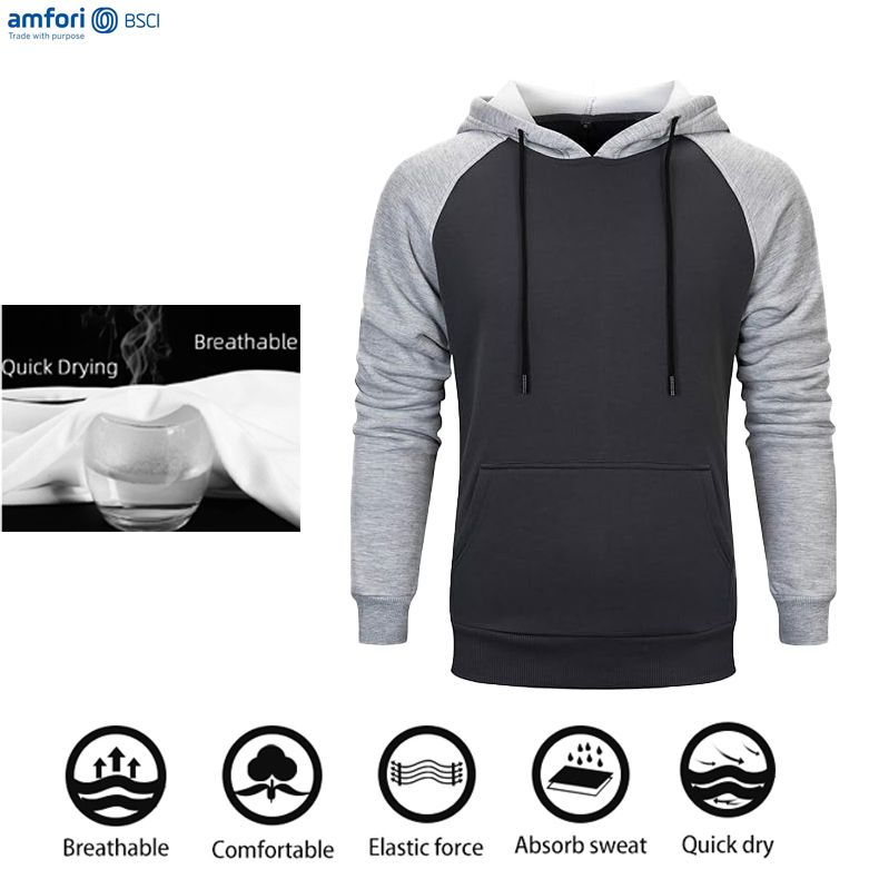 Oem full zip up hoodie breathable custom logo track suit for men