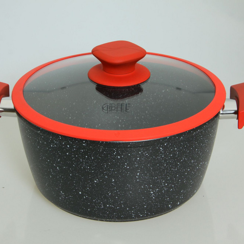 OEM&ODM bakelite handle with softtouch alu. cookware non-stick casserole