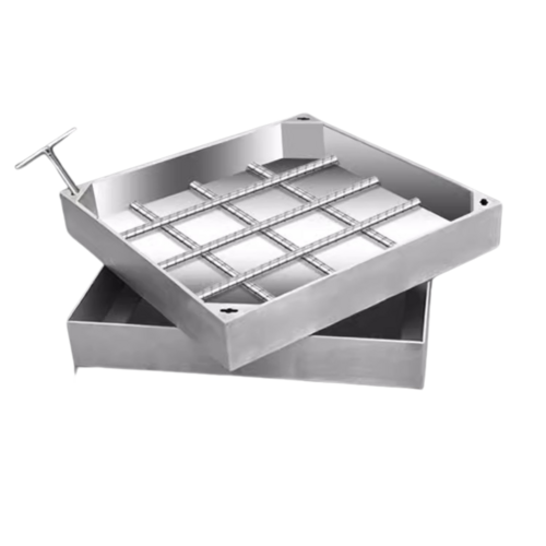 Stainless steel square manhole cover Invisible drain cover