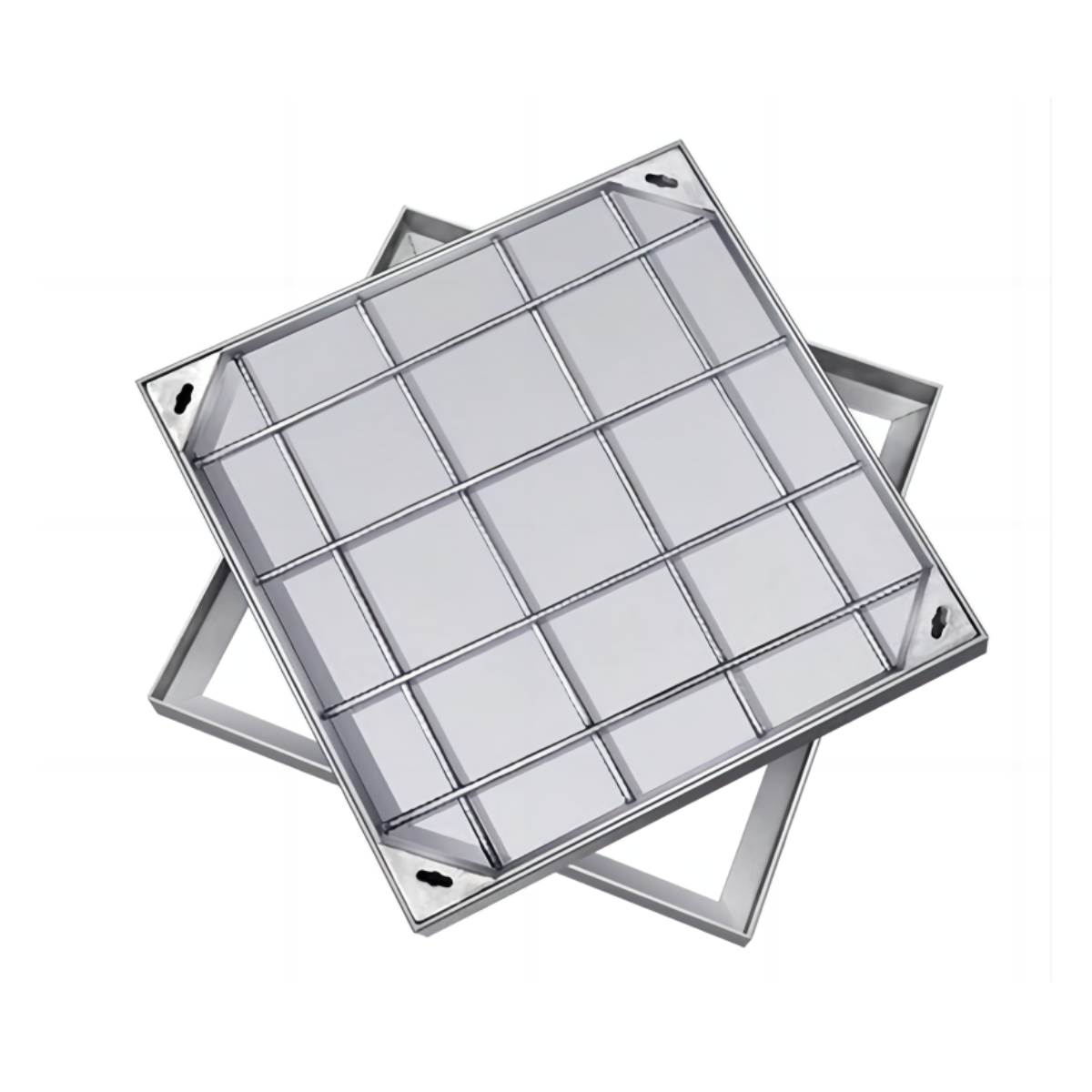 Stainless steel square manhole cover Invisible drain cover