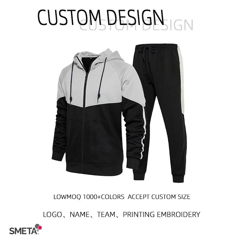 High quality hoodies unisex breathable sportswear man custom logo tracksuit for men