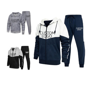 High quality hoodies breathable track suits man custom logo tracksuit for men