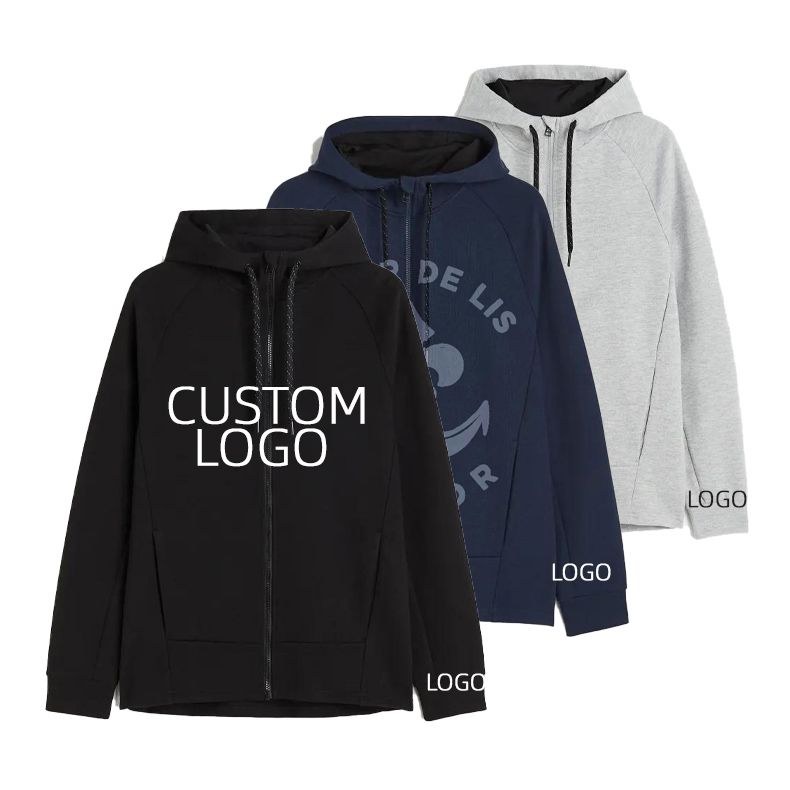 High quality hoodie and jogger set breathable custom logo tracksuit for men