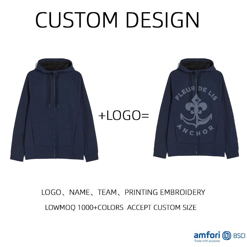 High quality hoodie and jogger set breathable custom logo tracksuit for men