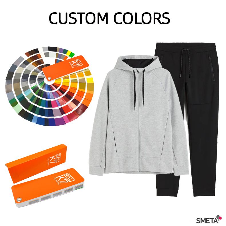 High quality hoodie and jogger set breathable custom logo tracksuit for men