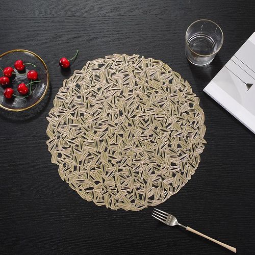 Non-slip placemat table mats natural woven placemats wholesale paper placemats with fringe