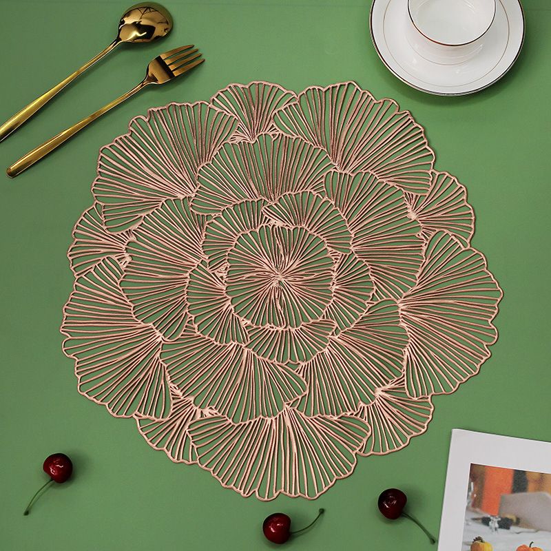 Hollow flower dining table mat holiday party wedding special banquet home decoration