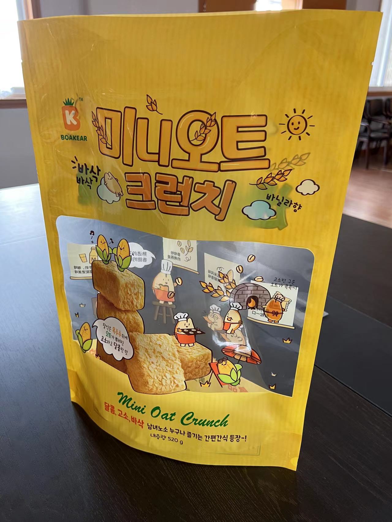 Korean rice cracker self-supporting bag Leisure Food Packaging