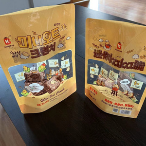 Korean rice cake freestanding bag chocolate flavor