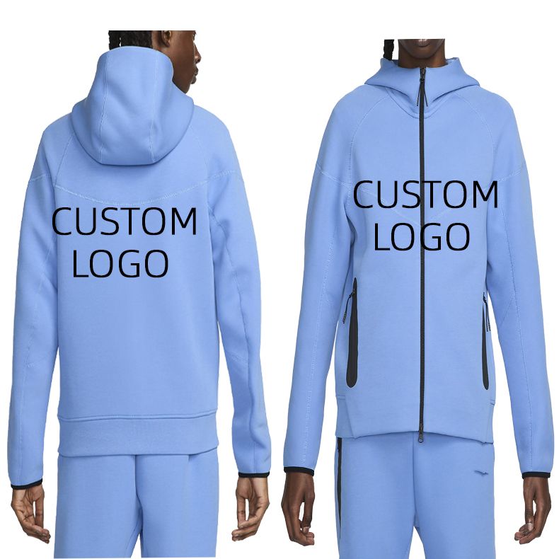 High quality sports hoodie breathable polyester tracksuits custom logo track suits