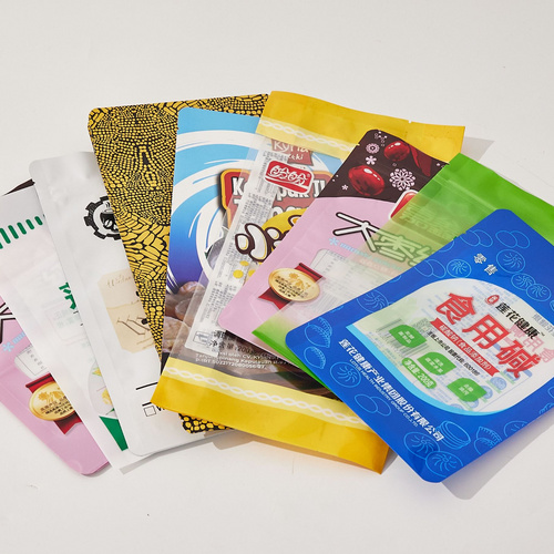 Custom printed ziplock pouch snacks packaging bag for nuts chips