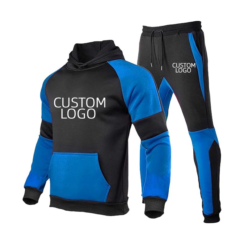 High quality hoodie and jogger set breathable tracksuits custom logo track suits