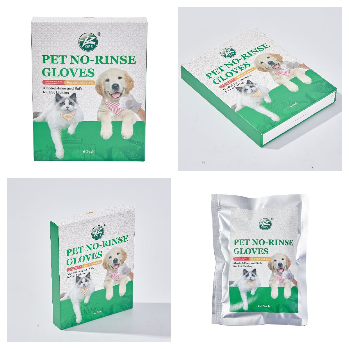 Factory Wholesale Efficient and Reliable No-Rinse Gloves for Daily Pet Grooming