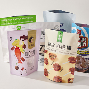 Custom Stand Up Pouch Zip Lock Food Packaging Kraft Paper Zipper Bags