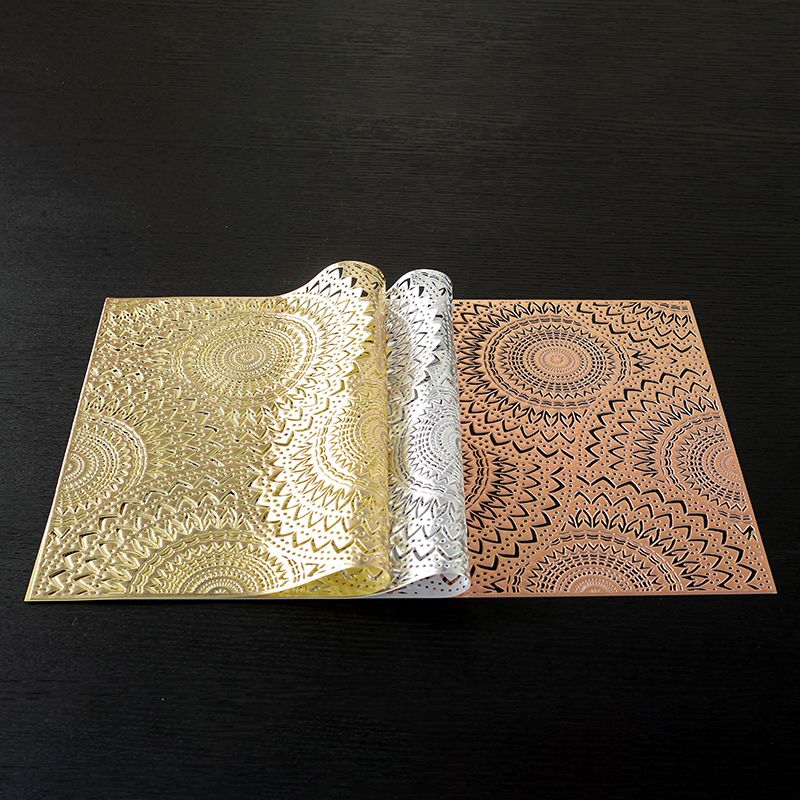 wholesale long table decoration PVC insulation mat hotel restaurant non slip coffee cup mat desk pad place mats coasters