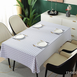 High quality Custom Print Design Size Table Cloth clear plastic pvc dining table cover protective covers