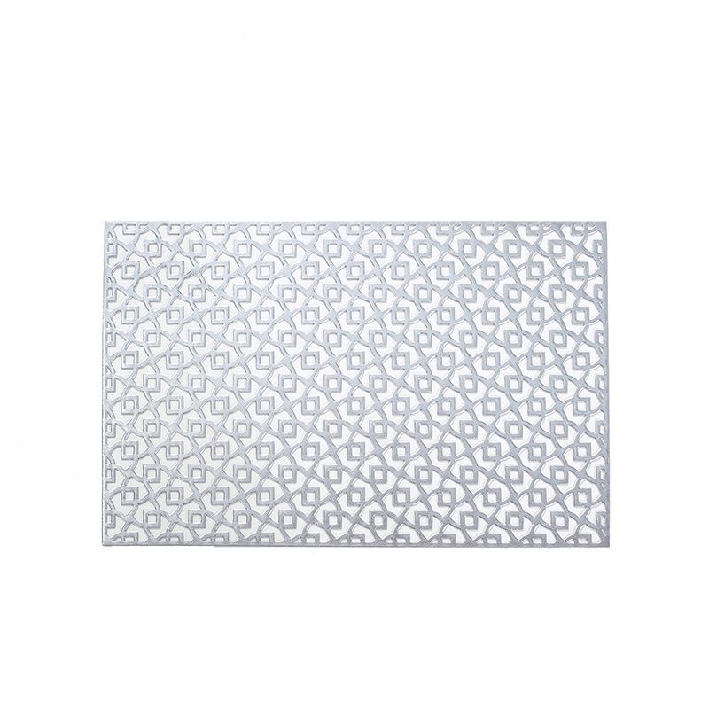 Customized luxury plastic square PVC meal mat