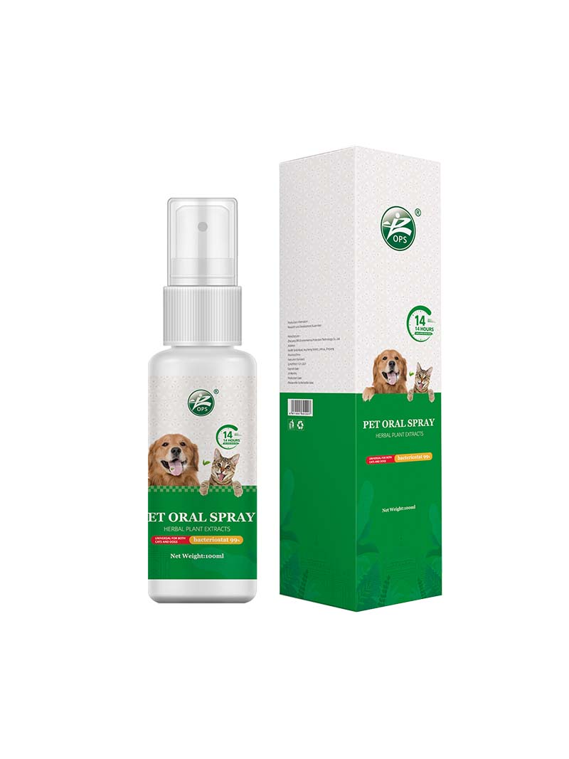 Customized Refreshing Breath Oral Care Spray for Dogs and Cats