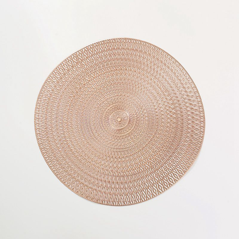 In Stock European-style Concentric Circles Coaster Hollow Out Placemats Heat Insulation Table PVC Mats