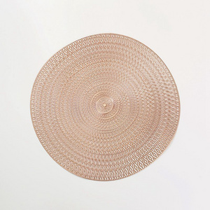 In Stock European-style Concentric Circles Coaster Hollow Out Placemats Heat Insulation Table PVC Mats