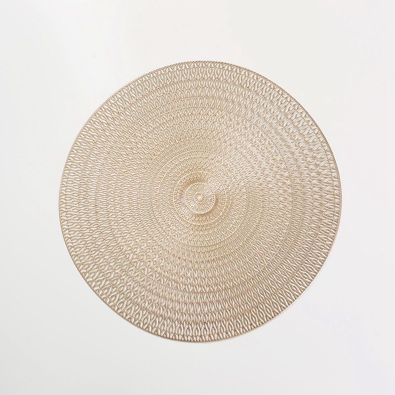 In Stock European-style Concentric Circles Coaster Hollow Out Placemats Heat Insulation Table PVC Mats