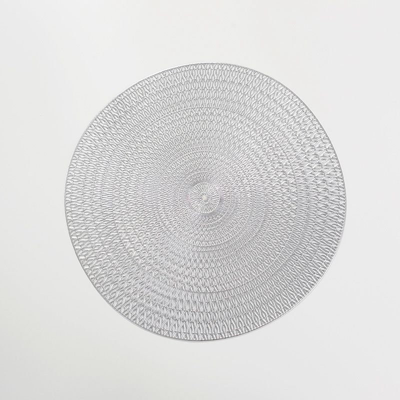 In Stock European-style Concentric Circles Coaster Hollow Out Placemats Heat Insulation Table PVC Mats