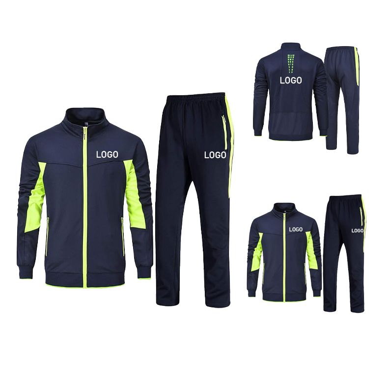 High quality mens track suit set breathable mens activewear custom tracksuit