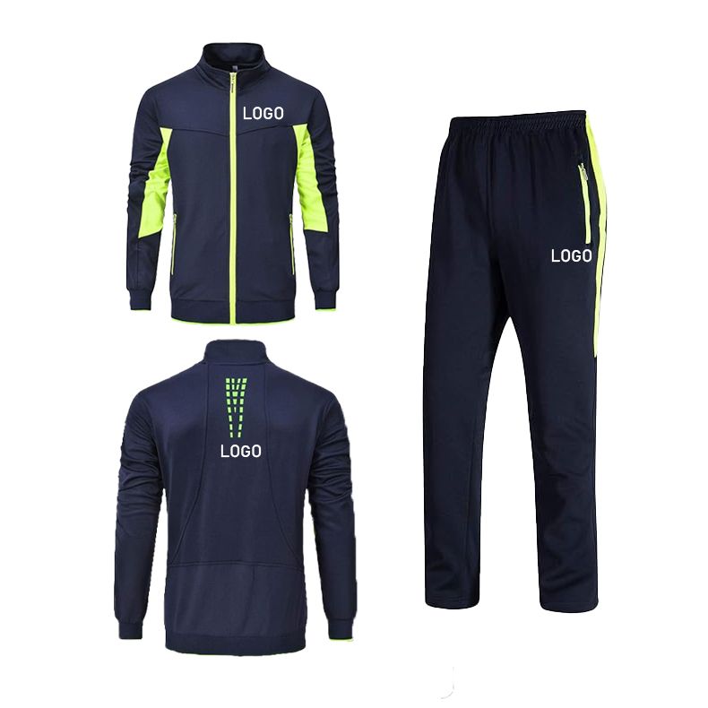 High quality mens track suit set breathable mens activewear custom tracksuit